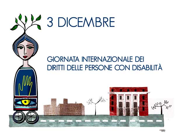 Illustrazione per CNR: 3 Dicembre Giornata internazionale dei diritti delle persone con disabilità